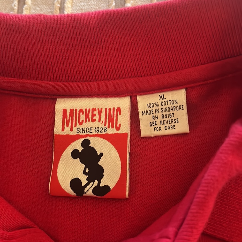 Vintage 1990’s Mickey Mouse Disney Polo Shirt Size XL - Picture 3 of 7